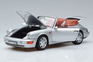 Porsche 911 964 Carrera 2 Cabriolet Zilver Norev 1:18 187330 Metaal — afbeelding 2 van 7