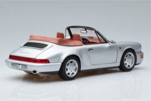 Porsche 911 964 Carrera 2 Cabriolet Zilver Norev 1:18 187330 Metaal — afbeelding 3 van 7