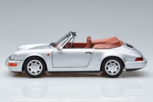 Porsche 911 964 Carrera 2 Cabriolet Zilver Norev 1:18 187330 Metaal — afbeelding 4 van 7