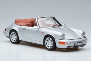 Porsche 911 964 Carrera 2 Cabriolet Zilver Norev 1:18 187330 Metaal — afbeelding 5 van 7