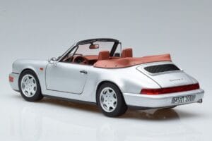 Porsche 911 964 Carrera 2 Cabriolet Zilver Norev 1:18 187330 Metaal — afbeelding 6 van 7