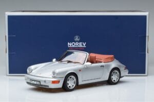 Porsche 911 964 Carrera 2 Cabriolet Zilver Norev 1:18 187330 Metaal — afbeelding 7 van 7