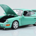 Porsche 911 964 Carrera 2 Mint Groen Norev 1:18 - image 2 of 8