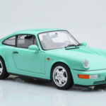 Porsche 911 964 Carrera 2 Mint Groen Norev 1:18 - image 6 of 8