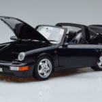 Porsche 911 964 Carrera 4 Targa Blauw Norev 1:18 187340 Metaal - image 2 of 8