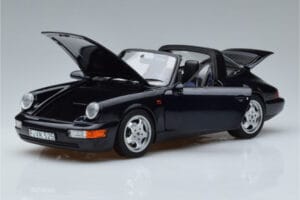 Porsche 911 964 Carrera 4 Targa Blauw Norev 1:18 187340 Metaal — afbeelding 2 van 8
