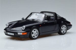 Porsche 911 964 Carrera 4 Targa Blauw Norev 1:18 187340 Metaal