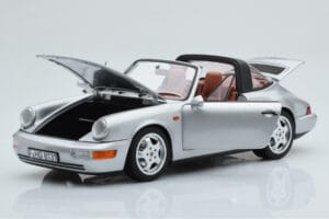 Porsche 911 964 Carrera 4 Targa Polar Zilver Norev 1:18 187342 Metaal — afbeelding 2 van 9