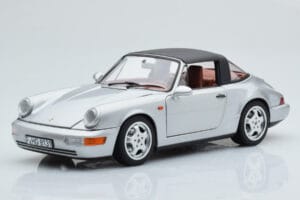 Porsche 911 964 Carrera 4 Targa Polar Zilver Norev 1:18 187342 Metaal — afbeelding 4 van 9