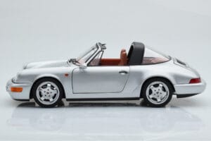 Porsche 911 964 Carrera 4 Targa Polar Zilver Norev 1:18 187342 Metaal — afbeelding 6 van 9