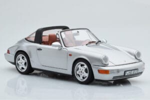 Porsche 911 964 Carrera 4 Targa Polar Zilver Norev 1:18 187342 Metaal — afbeelding 7 van 9