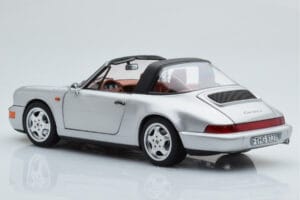 Porsche 911 964 Carrera 4 Targa Polar Zilver Norev 1:18 187342 Metaal — afbeelding 8 van 9