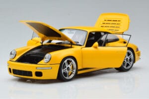 Porsche 911 964 RUF CTR Anniversary Blossom Geel Almost Real 1:18 880301 Metaal — afbeelding 2 van 8