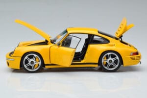 Porsche 911 964 RUF CTR Anniversary Blossom Geel Almost Real 1:18 880301 Metaal — afbeelding 4 van 8