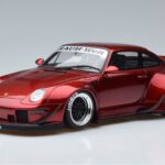 Porsche 911 964 RWB Duck Tail Candy Apple GT Spirit 1:18 GT759 Hars