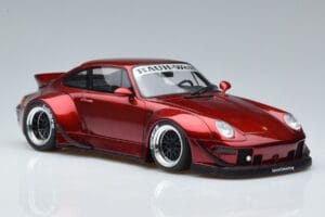 Porsche 911 964 RWB Duck Tail Candy Apple GT Spirit 1:18 GT759 Hars — afbeelding 4 van 6