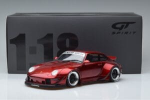 Porsche 911 964 RWB Duck Tail Candy Apple GT Spirit 1:18 GT759 Hars — afbeelding 6 van 6