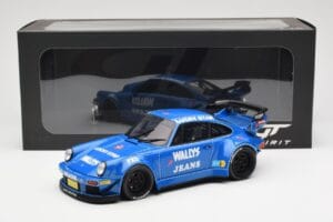 Porsche 911 964 RWB Osho Arrow Blauw GT Spirit 1:18 GT448 Hars — afbeelding 6 van 6