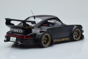Porsche 911 964 RWB Stella Artois Zwart GT Spirit 1:18 GT421 Hars — afbeelding 2 van 6