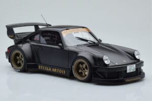 Porsche 911 964 RWB Stella Artois Zwart GT Spirit 1:18 GT421 Hars — afbeelding 4 van 6