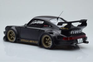 Porsche 911 964 RWB Stella Artois Zwart GT Spirit 1:18 GT421 Hars — afbeelding 5 van 6