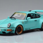 Porsche 911 964 RWB Tiffany Blauw GT Spirit 1:18