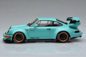 Porsche 911 964 RWB Tiffany Blauw GT Spirit 1:18 GT875 Hars — afbeelding 3 van 6