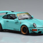 Porsche 911 964 RWB Tiffany Blauw GT Spirit 1:18 - image 4 of 6