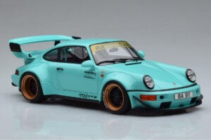 Porsche 911 964 RWB Tiffany Blauw GT Spirit 1:18 GT875 Hars — afbeelding 4 van 6