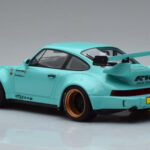 Porsche 911 964 RWB Tiffany Blauw GT Spirit 1:18 - image 5 of 6