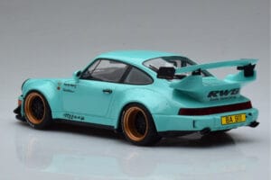 Porsche 911 964 RWB Tiffany Blauw GT Spirit 1:18 GT875 Hars — afbeelding 5 van 6