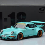 Porsche 911 964 RWB Tiffany Blauw GT Spirit 1:18 - image 6 of 6