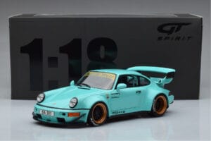 Porsche 911 964 RWB Tiffany Blauw GT Spirit 1:18 GT875 Hars — afbeelding 6 van 6