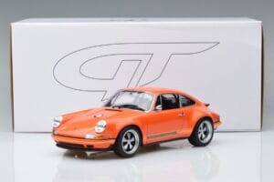 Porsche 911 964 Singer Oranje Speciale Editie GT Spirit 1:18 ZM049 Hars — afbeelding 6 van 6