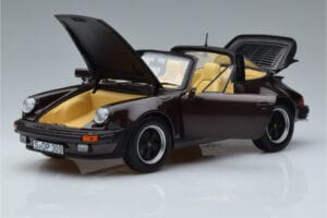 Porsche 911 964 Turbo Targa Bruin Norev 1:18 187665 Metaal — afbeelding 2 van 8