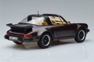 Porsche 911 964 Turbo Targa Bruin Norev 1:18 187665 Metaal — afbeelding 3 van 8