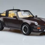 Porsche 911 964 Turbo Targa Bruin Norev 1:18 187665 Metaal - image 6 of 8