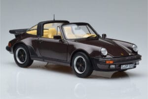 Porsche 911 964 Turbo Targa Bruin Norev 1:18 187665 Metaal — afbeelding 6 van 8