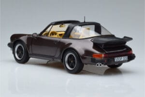 Porsche 911 964 Turbo Targa Bruin Norev 1:18 187665 Metaal — afbeelding 7 van 8