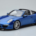 Porsche 911 991 4S Targa Blauw GT Spirit 1:18