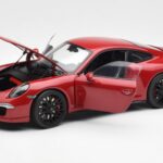 Porsche 911 991 Carrera GTS Carmine Rood Schuco 1:18 450039000 - image 2 of 8