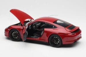 Porsche 911 991 Carrera GTS Carmine Rood Schuco 1:18 450039000 Metaal — afbeelding 5 van 8