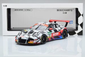 Porsche 911 GT3 R Iron Force by Ring Police #69 J. van Slooten / L. Luhr ADAC GT Masters 2018 Minichamps 1:18 153186969 Metaa — afbeelding 5 van 5