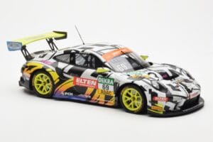 Porsche 911 991.2 GT3 R #69 Team Iron Force Racing Ring Police L. Luhr / M. Holzer ADAC GT Masters 2019 Minichamps 1:18 15319 — afbeelding 4 van 6