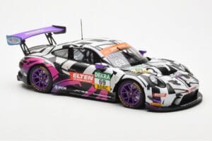 Porsche 911 991.2 GT3 R #69 Team Iron Force Racing Ring Police L. Luhr / J. Slooten ADAC GT Masters 2019 Minichamps 1:18 1531 — afbeelding 6 van 6