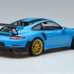 Porsche 911 991.2 GT3 RS Weissach Package Miami Blauw Gouden Velgen Minichamps 1:18 153068310 Metaal - image 2 of 6