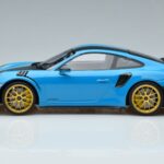 Porsche 911 991.2 GT3 RS Weissach Package Miami Blauw Gouden Velgen Minichamps 1:18 153068310 Metaal - image 3 of 6