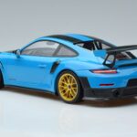 Porsche 911 991.2 GT3 RS Weissach Package Miami Blauw Gouden Velgen Minichamps 1:18 153068310 Metaal - image 5 of 6