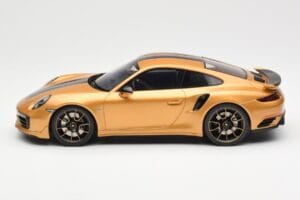 Porsche 911 991.2 Turbo S Exclusive Goud GT Spirit 1:18 GT444 Hars — afbeelding 3 van 6