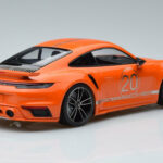 Porsche 911 992 Turbo S China 20th Anniversary Oranje Minichamps 1:18 - image 2 of 6